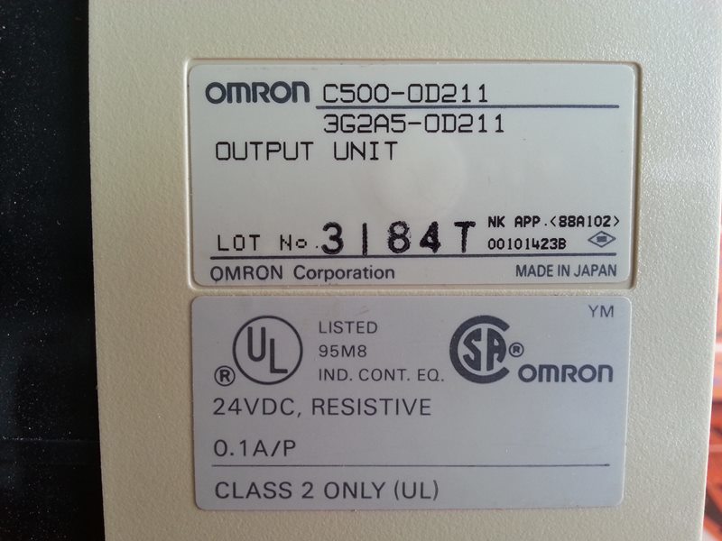 OMRON C500 OD211 3G2A5 OD211 OUTPUT UNIT 裕益科技自動化設備可程式編碼器PLC分散式控制系統DCS